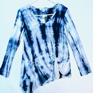 New Karen Kane long tie dyed top